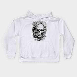 octopus skull Kids Hoodie